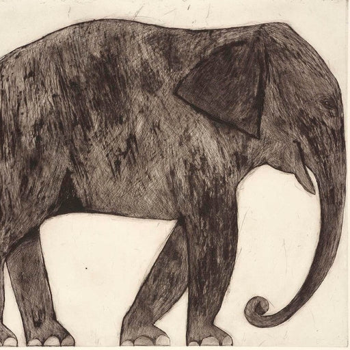 Elephant by Kate Boxer | Contemporary Prints for sale at The Biscuit Factory Newcastle 