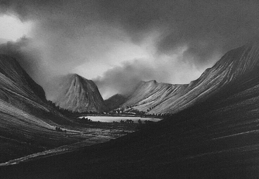 Buttermere from Warnscale Bottom by Crhis Knox | Contemporary Painting for sale at The Biscuit Factory Newcastle 