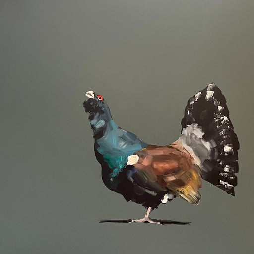 Cappercailled by Fiona Sturrock | Contemporary Painting for sale at The Biscuit Factory Newcastle