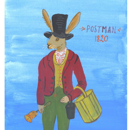 Hare Postman by Trina Dalziel | Original Painting for sale at The Biscuit Factory Newcastle