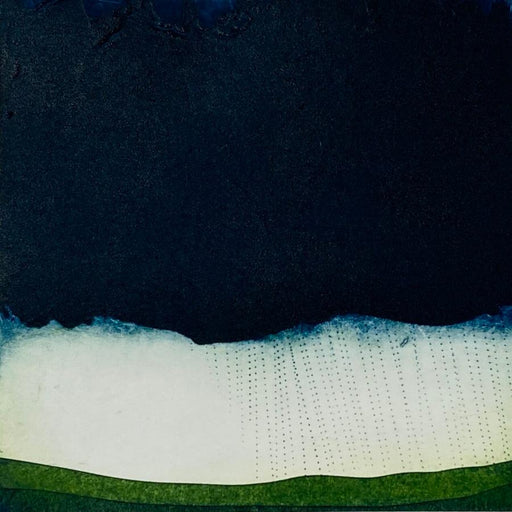 I think its Stopping by Sarah Morgan | Collagraph Landscape print for sale at The Biscuit Factory Newcastle