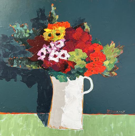 Mixed Arrangement in White Jug