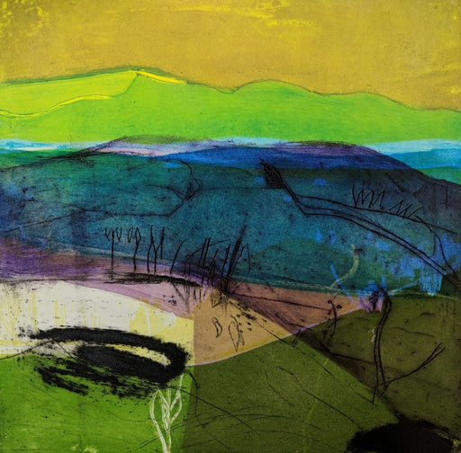Shadows on the Moors by Louise Davies | Contemporary Prints available for sale at The Biscuit Factory Newcastle 