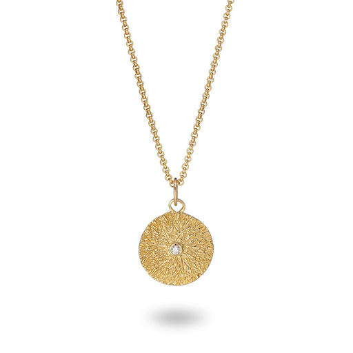 Starburst Pendant - Gold Diamond