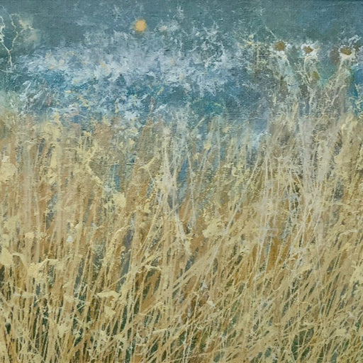 Sun Through Spray Silver Sea, Moderate Breeze by John McClenaghen | Contemporary Painting for sale at The Biscuit Factory Newcastle