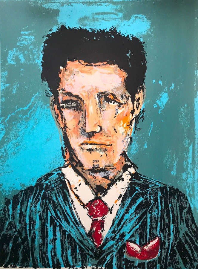 The Pinstripe Suit by Tim Southall | Contemporary print for sale at The Biscuit Factory Newcastle
