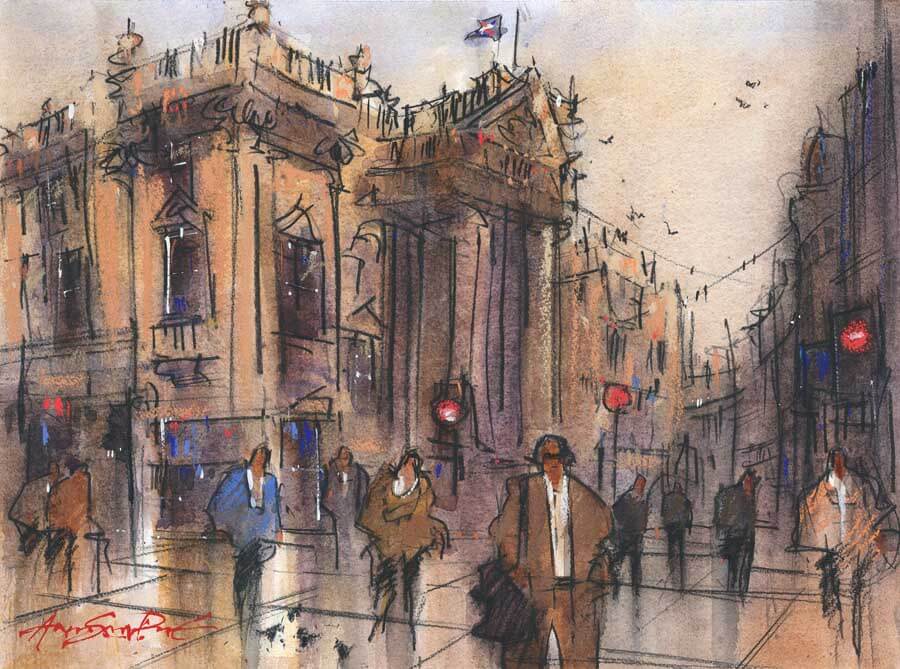 Theatre Royal by Alan Smith Page | Contemporary prints for sale at The Biscuit Factory Newcastle