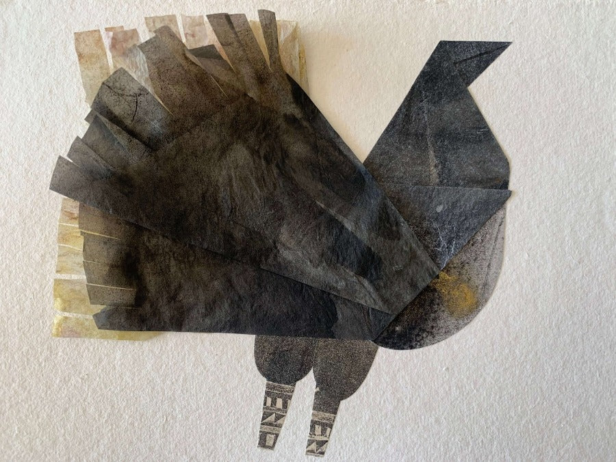 A Tissue Chicken by Hannah Gaskarth | Contemporary Collage and craft for sale at The Biscuit Factory Newcastle