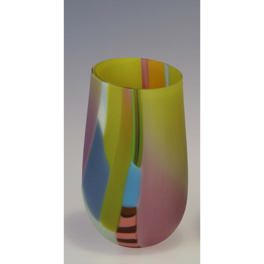 Short Dogwood Vase by Ruth Shelley | Contemporary Glassware for sale at The Biscuit Factory Newcastle