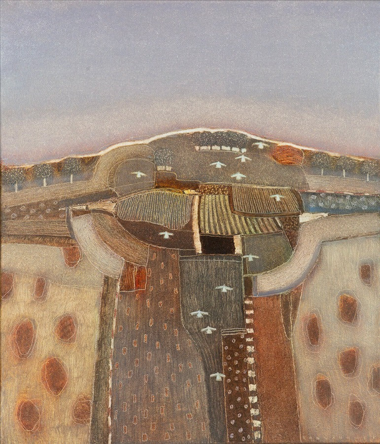 Where the Days are Longer by Rob van Hoek | Contemporary Painting for sale at The Biscuit Factory Newcastle