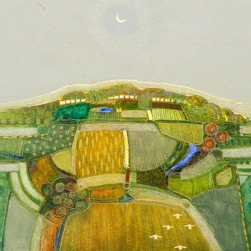 As the June Light Turns to Moonlight by Rob van Hoek | Contemporary Landscape painting for sale at The Biscuit Factory Newcastle