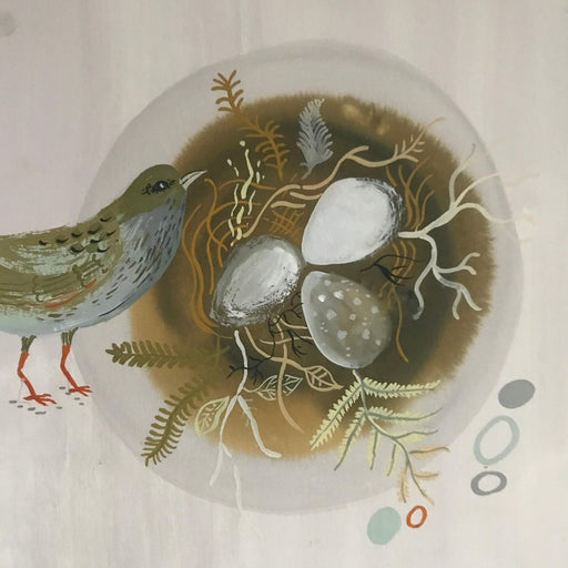 Bird and Nest by Trina Dalziel | Contemporary Painting for sale at The Biscuit Factory