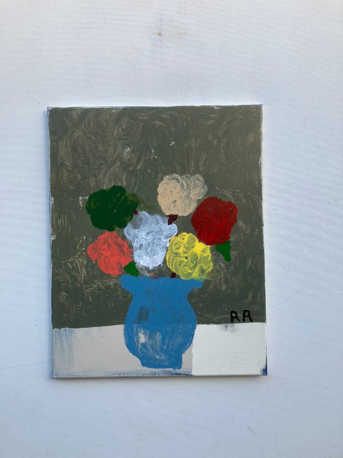 Blue Vase by Richard Rainey | Contemporary Painting for sale at The Biscuit Factory Newcastle