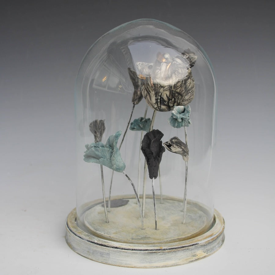 A Blustery Day Mice Cloche by Jack Durling | Contemporary Ceramics for sale at The Biscuit Factory Newcastle 
