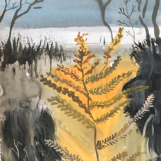 Brunton Inner Loop Bright Fern by Trina Dalziel | Contemporary Painting for sale at The Biscuit Factory Newcastle 