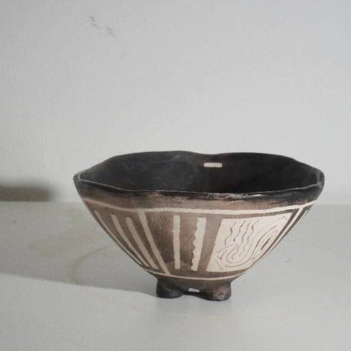 Alaskan Pinch Bowl with Feet by Laura Hancock | Contemporary Ceramics for sale at The Biscuit Factory Newcastle 