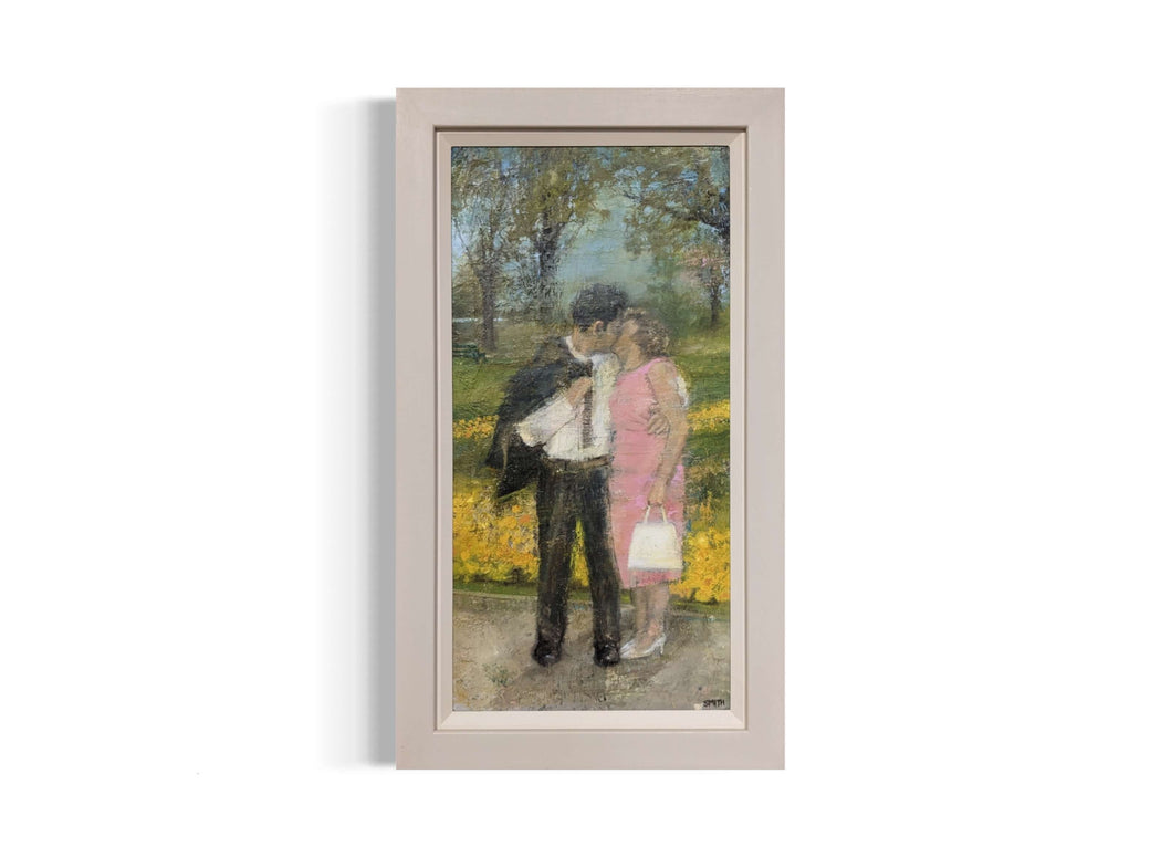 Couple in the Park by Rhonda Smith | Contemporary Art for sale at The Biscuit Factory Newcastle