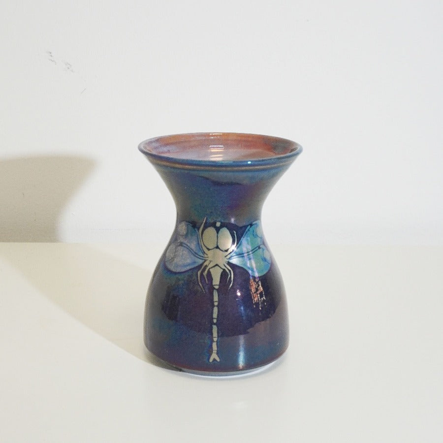 Diable Dragonfly Vase by Jonathon Chiswell Jones | Handcrafted ceramics for sale at The Biscuit Factory Newcastle 
