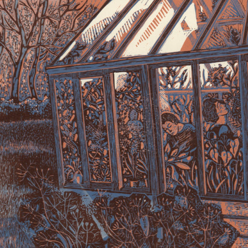 Greenhouse at Dusk by Anupa Gardner | Contemporary Print for sale at The Biscuit Factory Newcastle