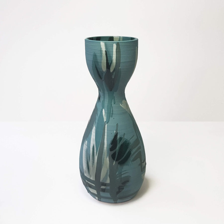 Hourglass Vase Carafe by Rowena Gilbert | Contemporary Ceramics for sale at The Biscuit Factory Newcastle