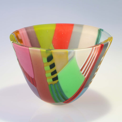 Large Cornus Dogwood Bowl by Ruth Shelley | Contemporary Glassware For Sale at the Biscuit Factory 