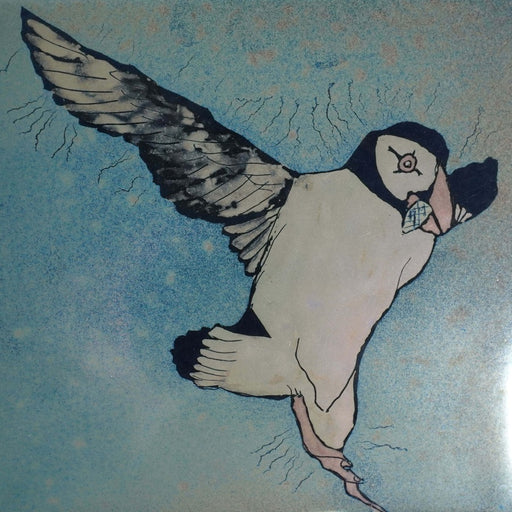 Large Puffin Flight Tile by Jonathon Chiswell Jones | Original ceramic art for sale at The Biscuit Factory Newcastle 