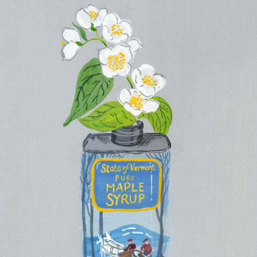 Maple Syrup Tin Blossom by Trina Dalziel | Contemporary Painting for sale at The Biscuit Factory Newcastle 