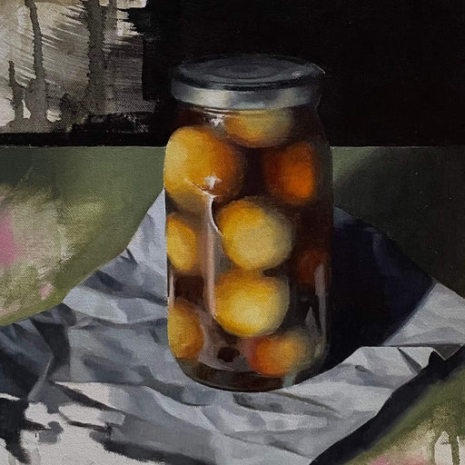 Paper and Pickled Onion by Angelo Murphy | Contemporary Painting for sale at The Biscuit Factory Newcastle