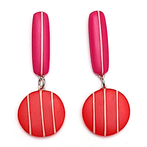 Lolli-pop Drop Earrings by Kaz Roberston | Contemporary Jewellery for sale at The Biscuit Factory Newcastle 