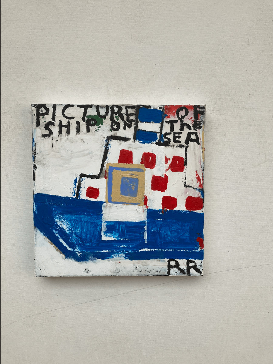 Ship by Richard Rainey | Contemporary Painting for sale at The Biscuit Factory Newcastle