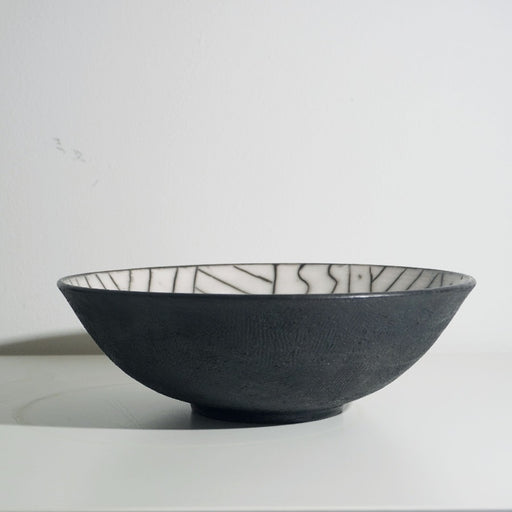 Shallow Round Bowl by Alan Ball | Contemporary Ceramics for sale at The Biscuit Factory Newcastle 