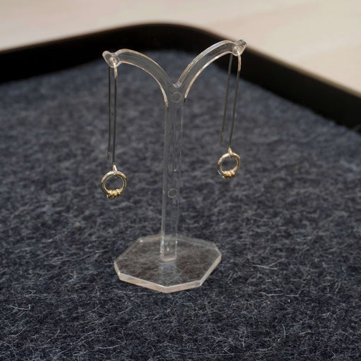 Stick & Hoop Earrings by Jo Irvine | Contemporary Jewellery for sale at The Biscuit Factory Newcastle 