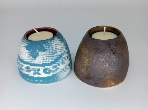 Tealight Holder by Lesley Farrell | Contemporary Ceramics for sale at The Biscuit Factory Newcastle