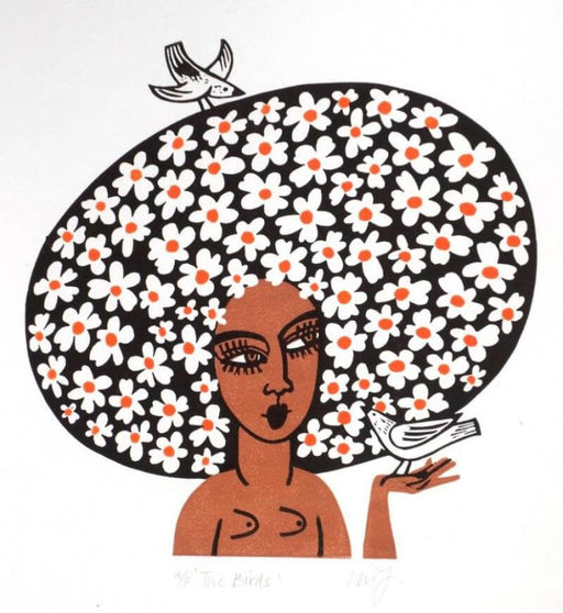 The Birds by Linda M Farquharson | Contemporary Print for sale at The Biscuit Factory Newcastle