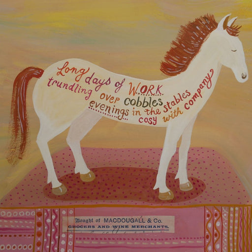 Wine Merchant's Horse by Trina Dalziel | Contemporary Painting for sale at The Biscuit Factory Newcastle