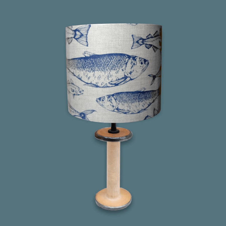 North Sea Fish Lampshade by Ellie Davison-Archer | Contemporary textiles for sale by Ellie Davison-Archer at The Biscuit Factory Newcastle