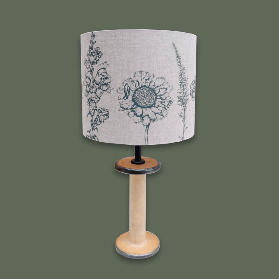 Wild Flower Lampshade by Ellie Davison-Archer | Contemporary Textiles for sale at The Biscuit Factory Newcastle