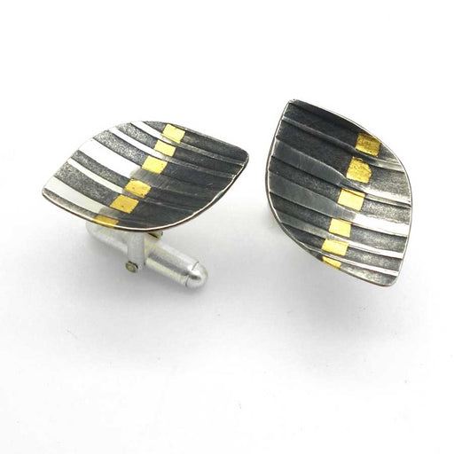 Buy 'Rhythm Cufflinks' handmade jewellery by Jessica Briggs at The Biscuit Factory.