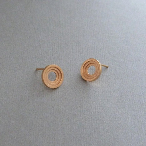 Ceres Stud Earrings Gold by Elin Horgan | Handmade Jewellery by Elin Horgan for Sale at The Biscuit Factory Newcastle 