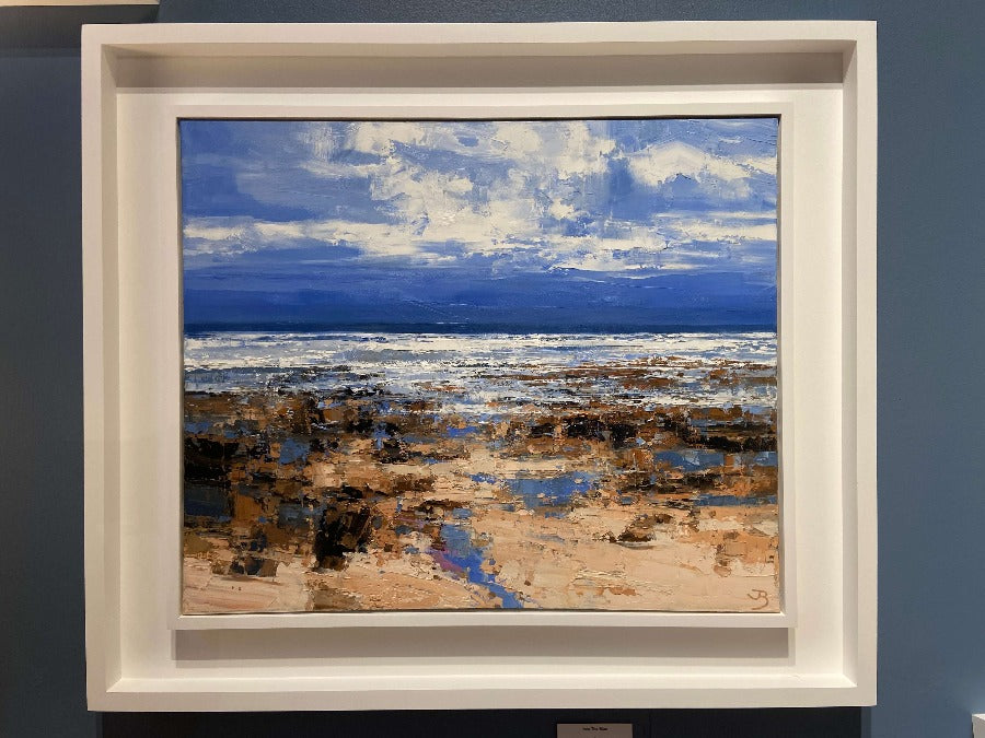 Into the Blue by John Brenton, an original seascape oil paintin. | Original contemporary art for sale at The Biscuit Factory Newcastle