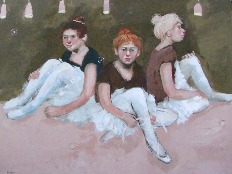 The Last Performers by Basia Roszak | Contemporary figurative painting for sale at The Biscuit Factory Newcastle 