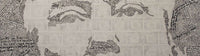 Image shows a small cropped section of a larger pop art portrait by Conor Collins 