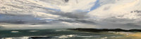 Image shows a cropped section of an atmospheric landscape painting by Maria Laffey
