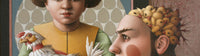 Image shows a cropped section of a painting by Jane Lewis