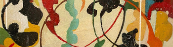 Find unique abstract artwork for sale by artist Gavin Hall at The Biscuit Factory Newcastle. Mid-century inspired original paintings to brighten your walls.