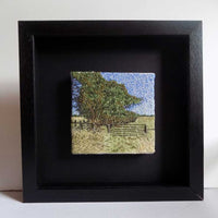 View and buy handmade original textile landscapes by Lucy Reid at The Biscuit Factory