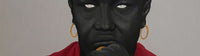 Image shows a cropped section of a portrait painting by Linnet Panashe Rubaya