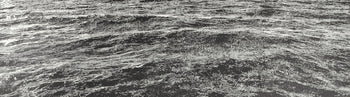 Find original art for sale by Trevor Price at The Biscuit Factory art gallery in Newcastle. Image shows a moncrhomatic drypoint print of gentle waves on a body of water