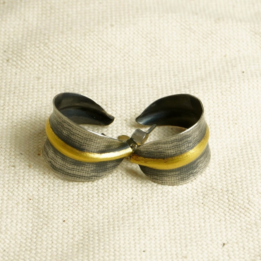 Small Oxi Fine Weave Hoops by Jessica Briggs | Contemporary Jewellery for sale at The Biscuit Factory Newcastle 