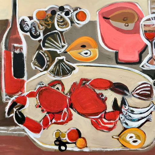 A Table of Delights by Marissa Weatherhead | Original Still Life Painting for sale at The Biscuit Factory Newcastle 
